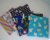 Reusable Sandwich Bag Zipper Medium 6x6  You Choose Fabric