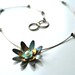 sea lotus sterling and enamel necklace