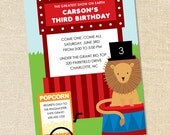 Sweet Wishes 20 Circus Lion Birthday Party or Baby Shower Invitations - Custom Quantities (As Low as 1.19 Each) Il_170x135