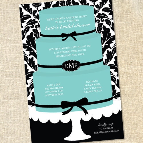 Sweet Wishes 20 Breakfast at Tiffany's Party Invitations - Custom Quantities (As Low as 1.19 Each) Il_570xn