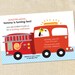 Sweet Wishes 20 Boys Firetruck Fireman Themed Birthday Party Invitations - Custom Quantities (As Low as 1.19 Each)