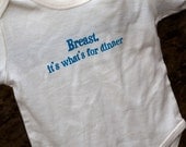 Organic Cotton Infant Clothes Breastfeeding Onesie 0-6 mos, 6-12 mos, 12-18 mos