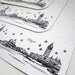 Venice, Italy - Europe - City Skyline Series - Notecards (8)