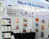 3 Vinyl Banners - 1 Front and 2 Interior Banners for an Art & Craft Show EZ Up or 10x10 Canopy
