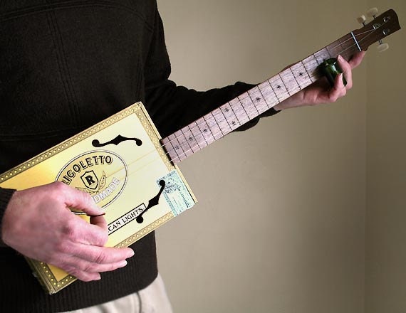 Custom Cigar Box Guitar - Acoustic & Electric - Custom Made for You by Country Boy Guitars - Your Choice of Box