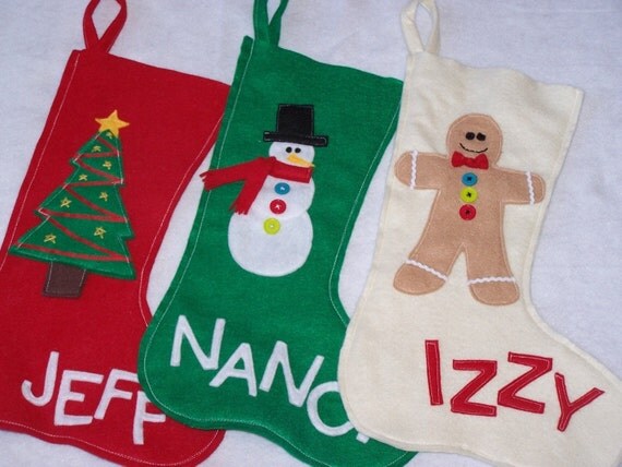 Set of 4 Christmas Stockings--4 for 3 Deal - nowhiningpleez