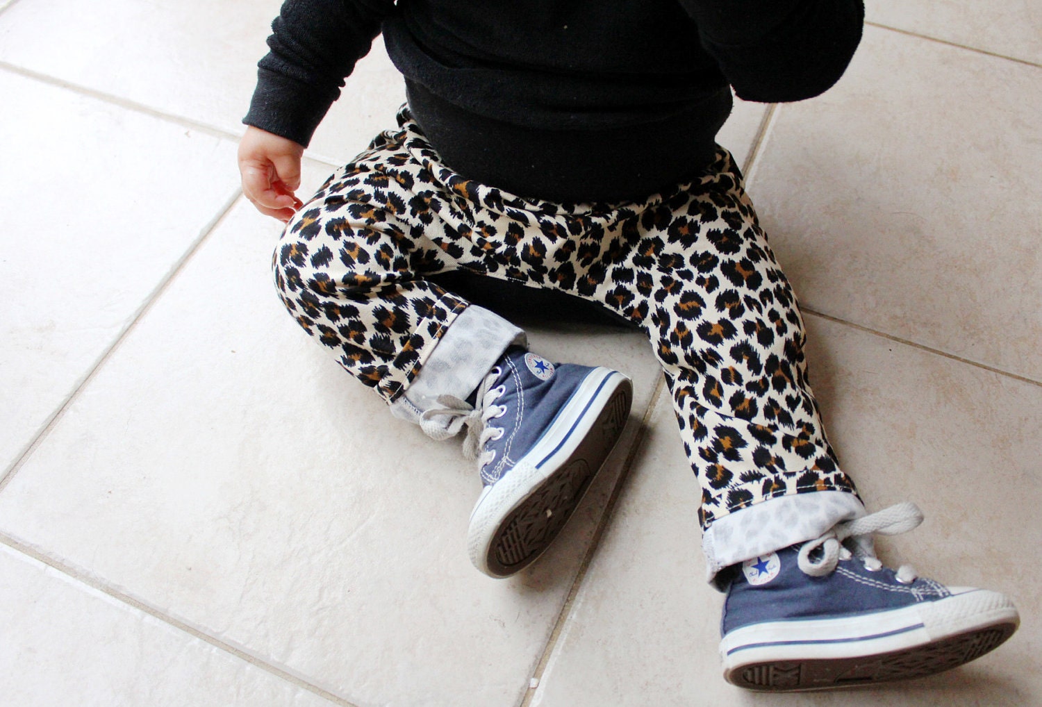 Cheetah skinny kids pants