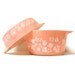 Set of 2 Vintage Pink Gooseberry Pyrex Casserole Dishes