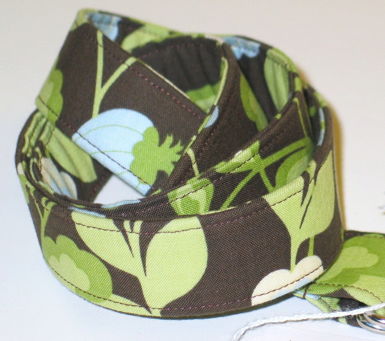SALE Girls Adjustable Fabric Belt - City Girl Blue Espresso, Brown