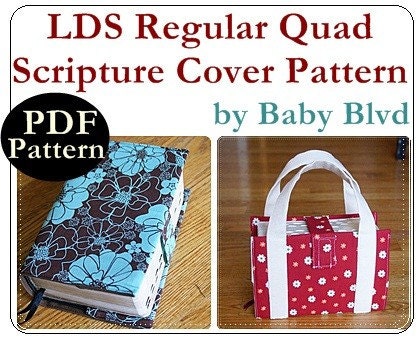 PATTERN for LDS Regular Quad Scripture Cover