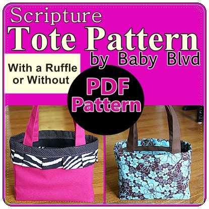Scripture Tote Pattern/ Tutorial
