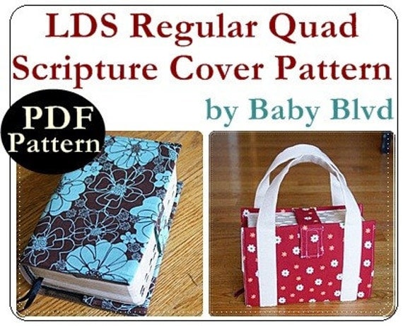 PATTERN for LDS Regular Quad Scripture Cover
