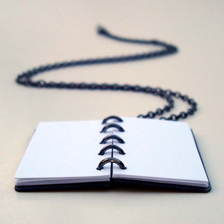 Miniature Copper Book Pendant