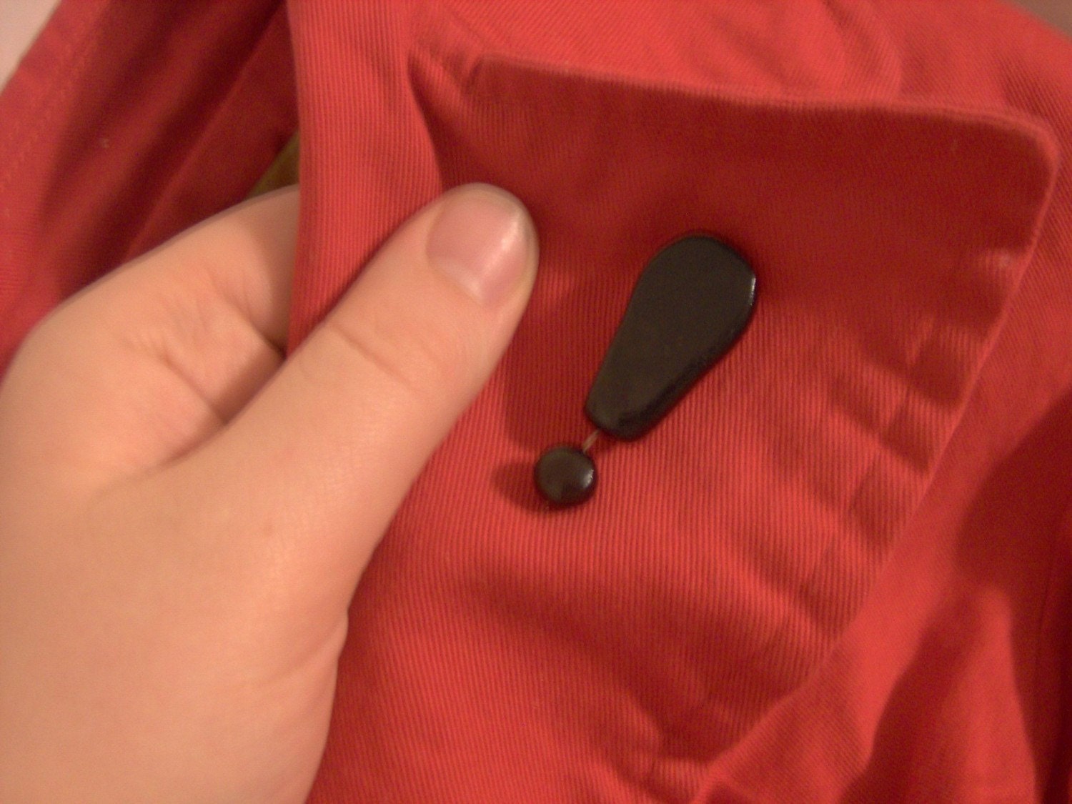 Exclamation Point Brooch