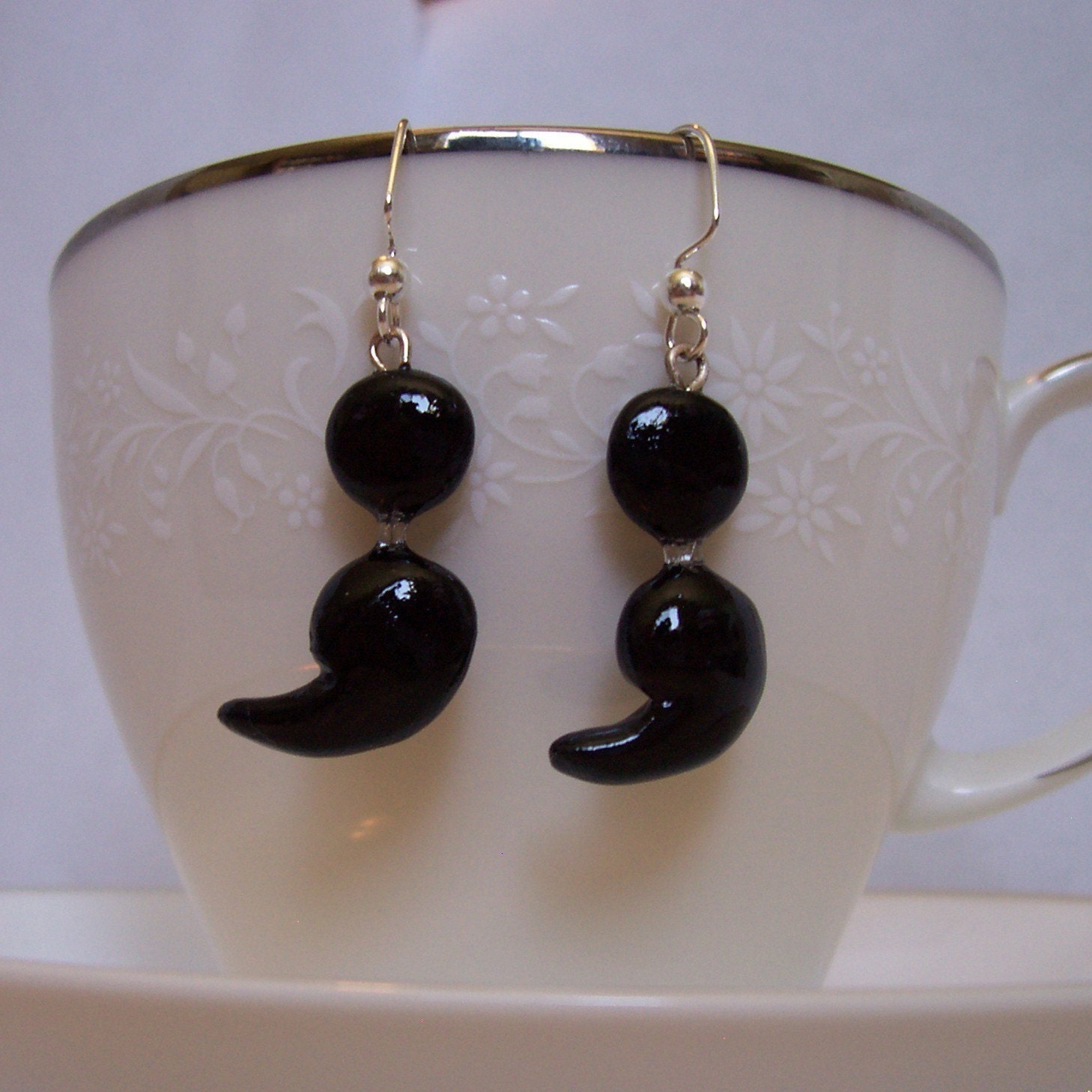 Semi Colon Earrings