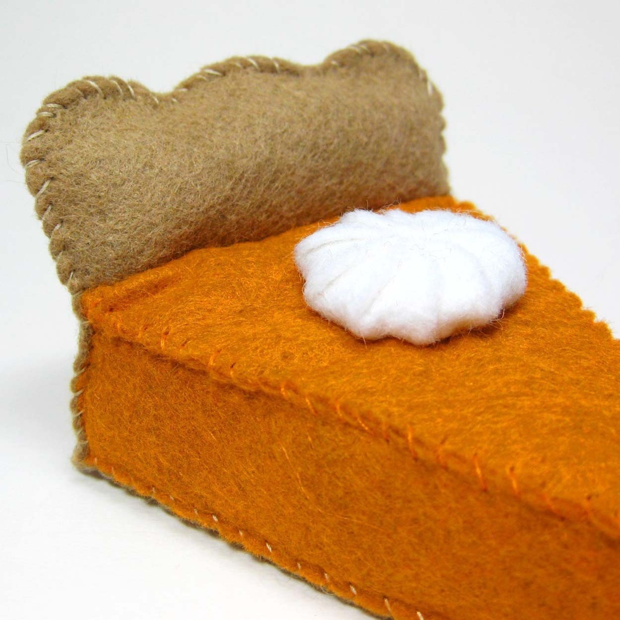 Wool Felt Play Food Pumpkin Pie