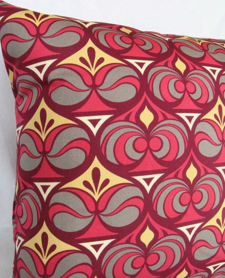 Decorative pillow, throw pillow - Mulberry Damask - Joel Dewberry Ginseng / clearance, sale