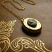 Victorian Cameo Locket - 14k gold fill chain and clasp