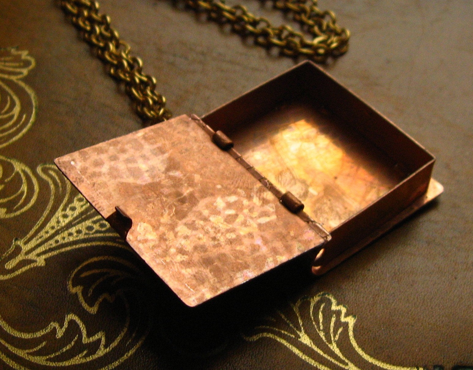 The Take Flight Locket - vintage luggage locket