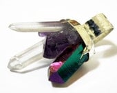 Mixed Quartz Point Ring