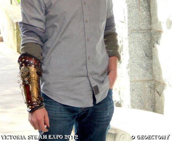 RESERVED -  Steampunk Spider Bracer
