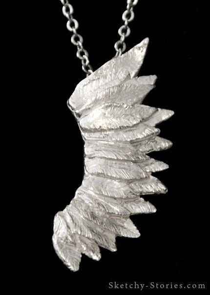 Wing Pendant Sterling Silver