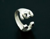 Panda Ring Adjustable Sterling Silver