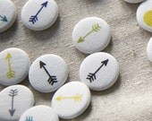 Colorful Linen Arrow Pin Set - colors you choose