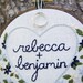 Custom Embroidered Wedding Bouquet - In your wedding colors