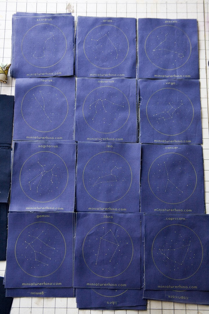 Zodiac Embroidery Kit - diy constellation embroidery kit