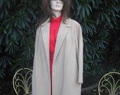 Vintage Cashmere Coat.  CamelColor.  Cashmere Swing Coat by Somerville