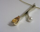 Elegant Imperial Topaz pendant - combination pendant