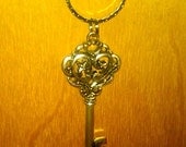Key Necklace on a 24" Goldtone Chain