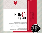 Heart Wedding Invitation