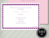 Scalloped Border Invitation