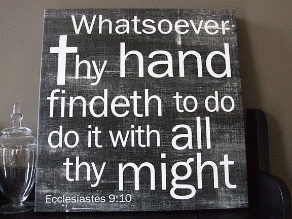 Ecclesiastes9 - 20x20 Gallery Wrap Canvas - ON SALE