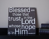Blessed are Those -  in Brown 12x12 CAFE MOUNT