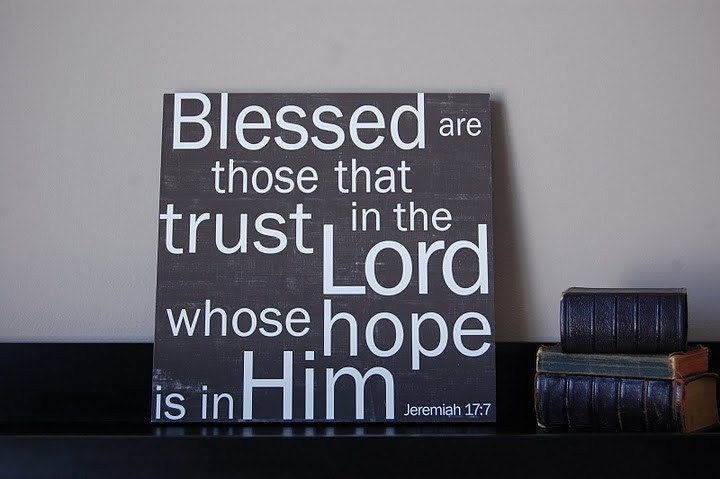 Blessed are Those -  in Brown 12x12 CAFE MOUNT