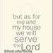 My House Modern - Joshua 24:15