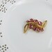 1950 Pink Rhinestone Brooch