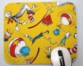 Mouse Pad, Computer Mouse Pad, Fabric Mousepad The Cat in the Hat