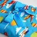 Ribby Learning Lovey - Fly by Day - with Blue Minky Dot - only a few left - this fabric is oop