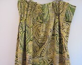 SALE Vintage Fabric Curtain Panel