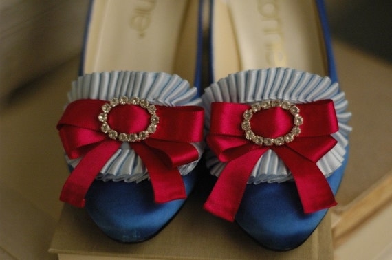 Swalcliffe Marie Antoinette Navy and Pink Pumps