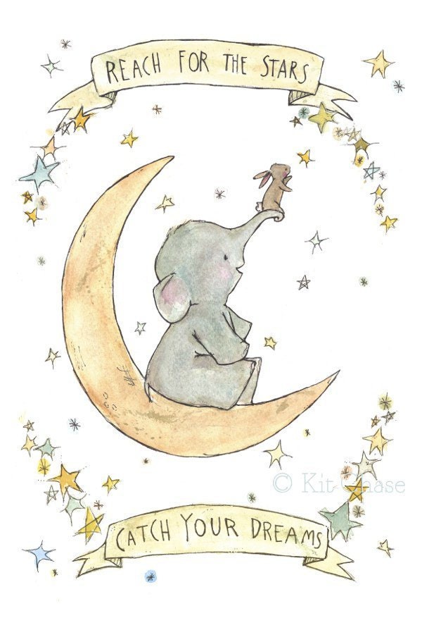Children's Art - Catch Your Dreams 8x10 - Archival Art Print