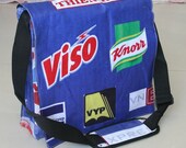 BIG SALE ITEM - Recycled Billboard Banner - Messenger bag / Hip bag