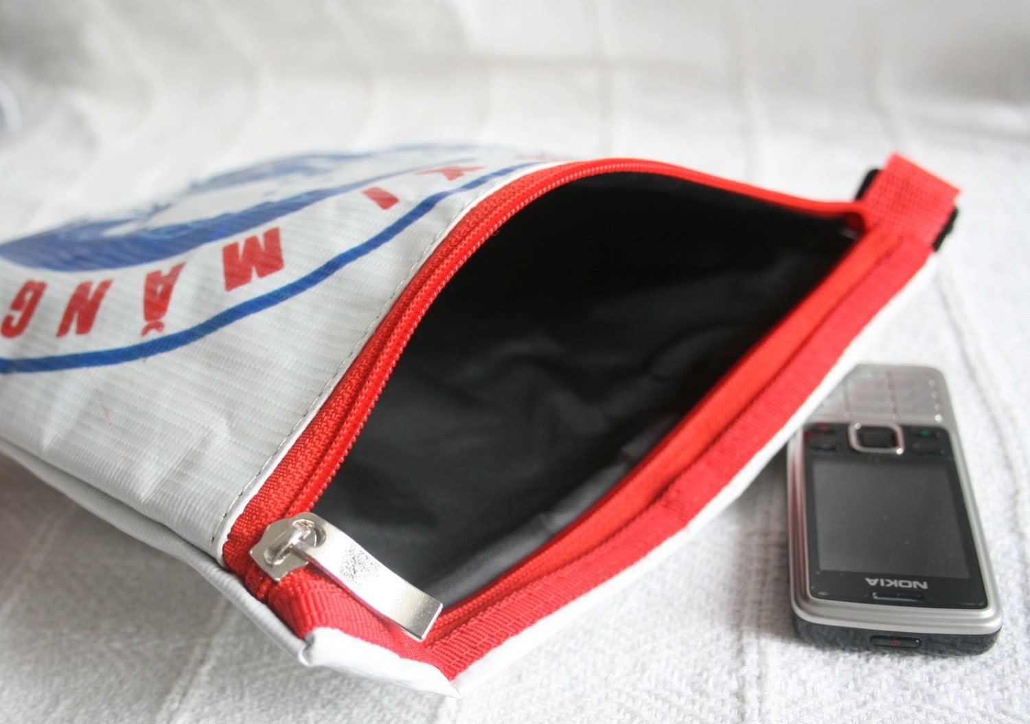Upcycled Vinyl Banner - Gadget / Accessory / Cosmetic - Waterproof Pouch