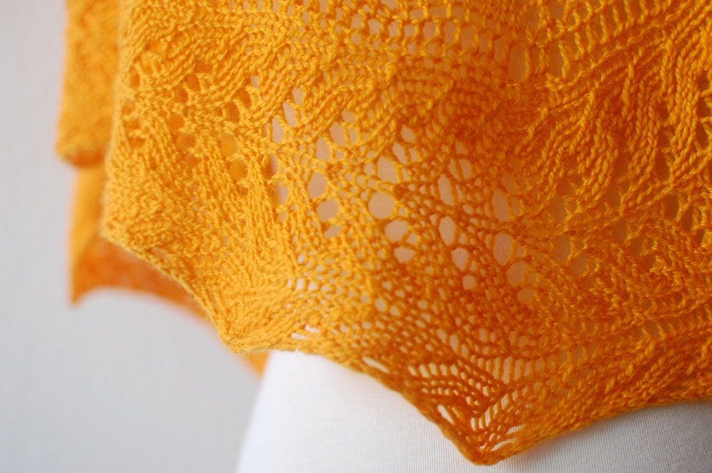 Knitting Pattern PDF / The Dana One Skein Shawl