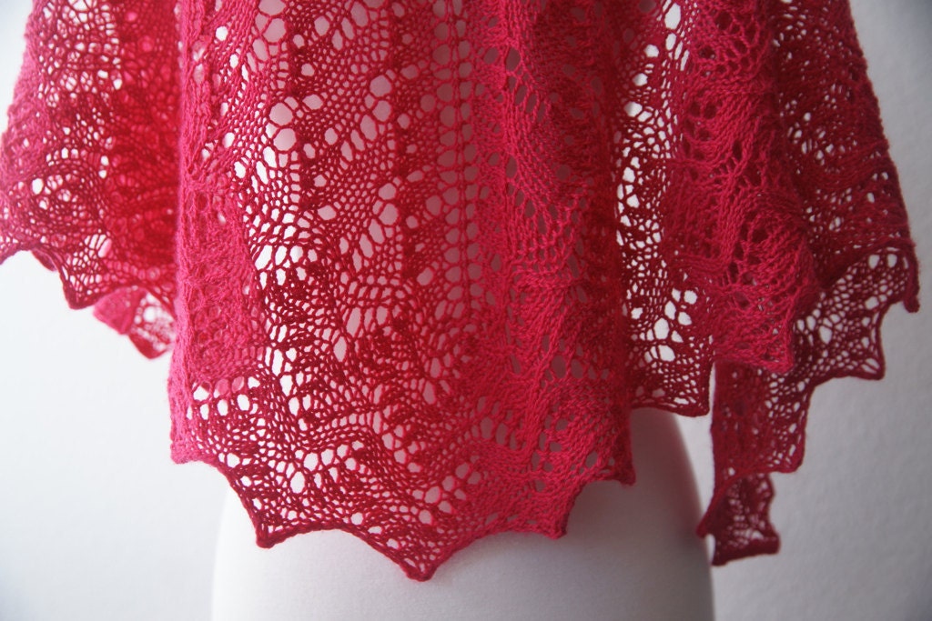 Knitting Pattern PDF / The Lisa One Skein Shawl
