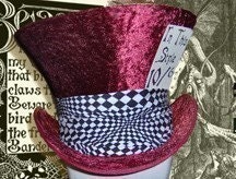 SALE - Fabulous Custom Made Mad Hatter Top Hat